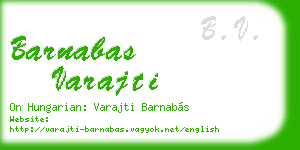 barnabas varajti business card